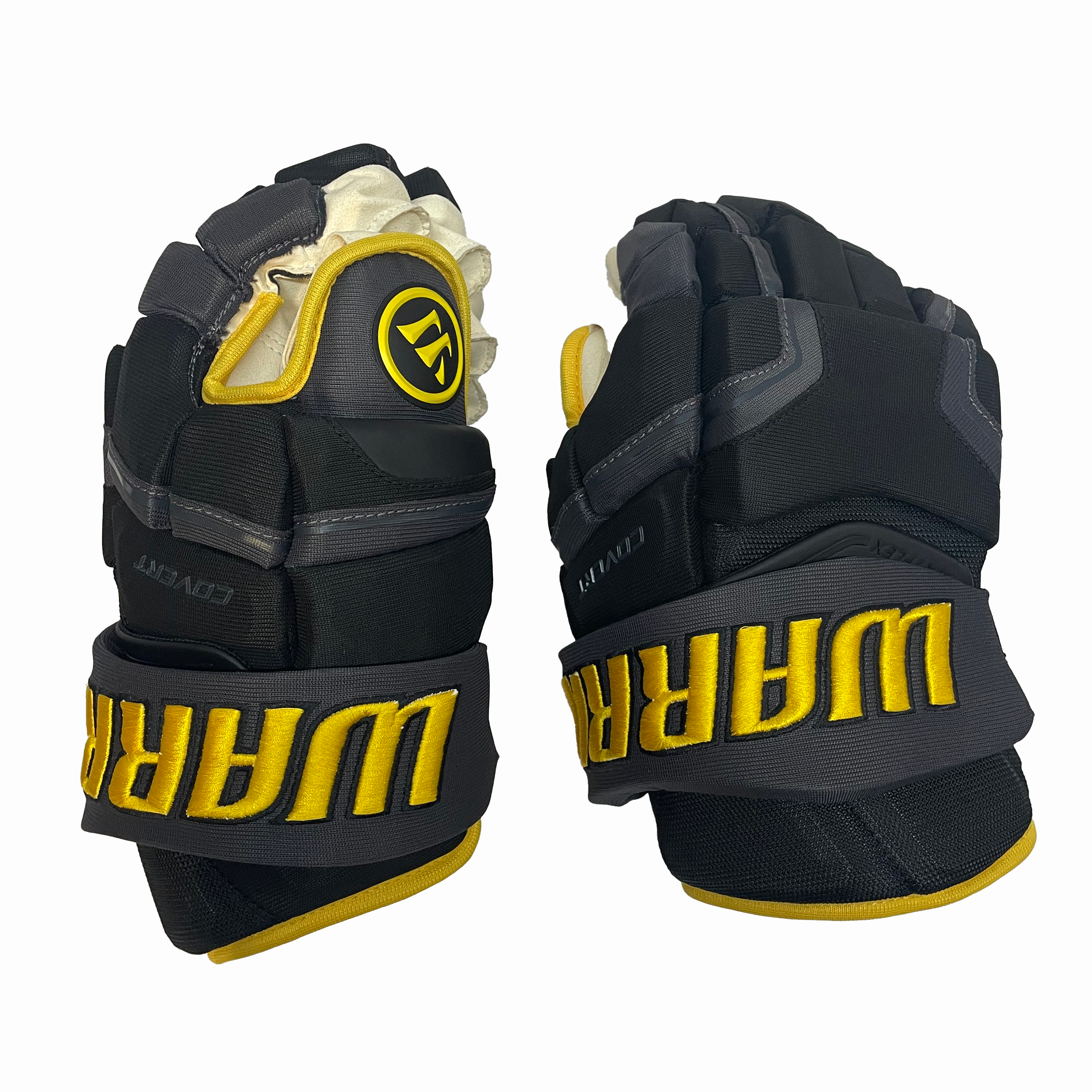 Warrior Covert - Gant ECHL Pro Stock (noir/gris/jaune)